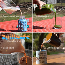 Load image into Gallery viewer, zpillsafe regular fit kitchen funnel helps the pouring from variety of liquid containers
